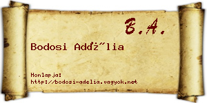 Bodosi Adélia névjegykártya